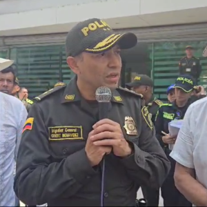 El general Herbert Benavidez, comandante de la Policía Metropolitana de Barranquilla, salió a dar un mensaje de tranquilidad a las personas