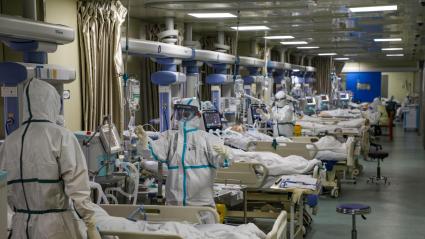 Hospital en India durante la pandemia del covid-19